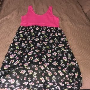 Pink/floral Hi Low dress